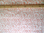 Popeline, Meterware, Baumwollstoff, Motiv Dornenhecke, weiß-rosa, bio, violette Pünktchen, GOTS, Futterstoff, Webware, Blusenstoff, Hemdenstoff, Patchworkstoff, Trachten, Dirndl