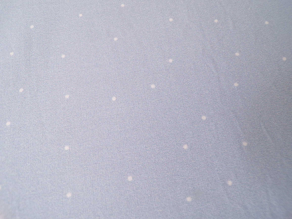 Popeline, Meterware, Baumwollstoff, Punkte, hellblau-weiß, bio, GOTS, Futterstoff, Webware, Blusen, Hemdenstoff, Baby, Trachten, Dirndl, Patchworkstoff