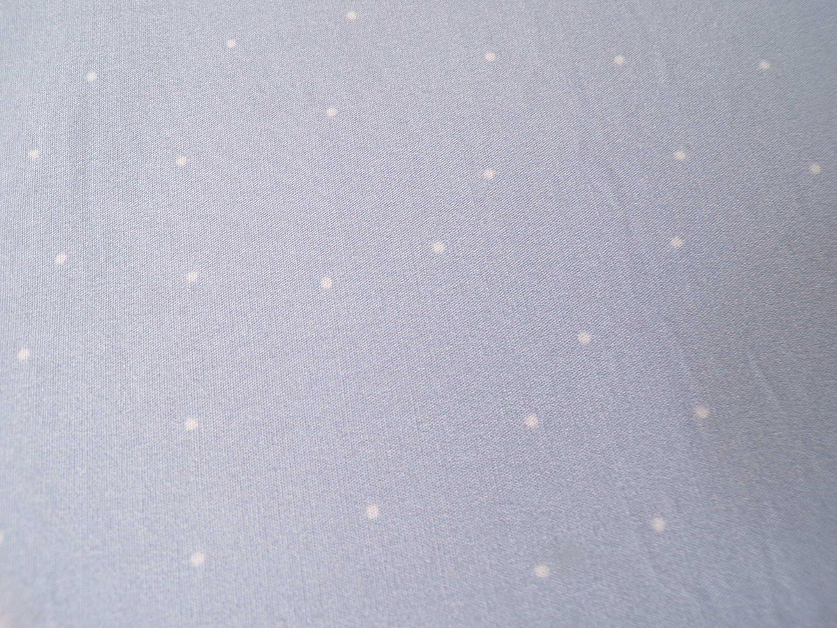 Popeline, Meterware, Baumwollstoff, Punkte, hellblau-weiß, bio, GOTS, Futterstoff, Webware, Blusen, Hemdenstoff, Baby, Trachten, Dirndl, Patchworkstoff