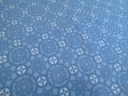 Tischläufer,  blau-jeansblau-hellblau, 40x120cm, "Schnee 4"