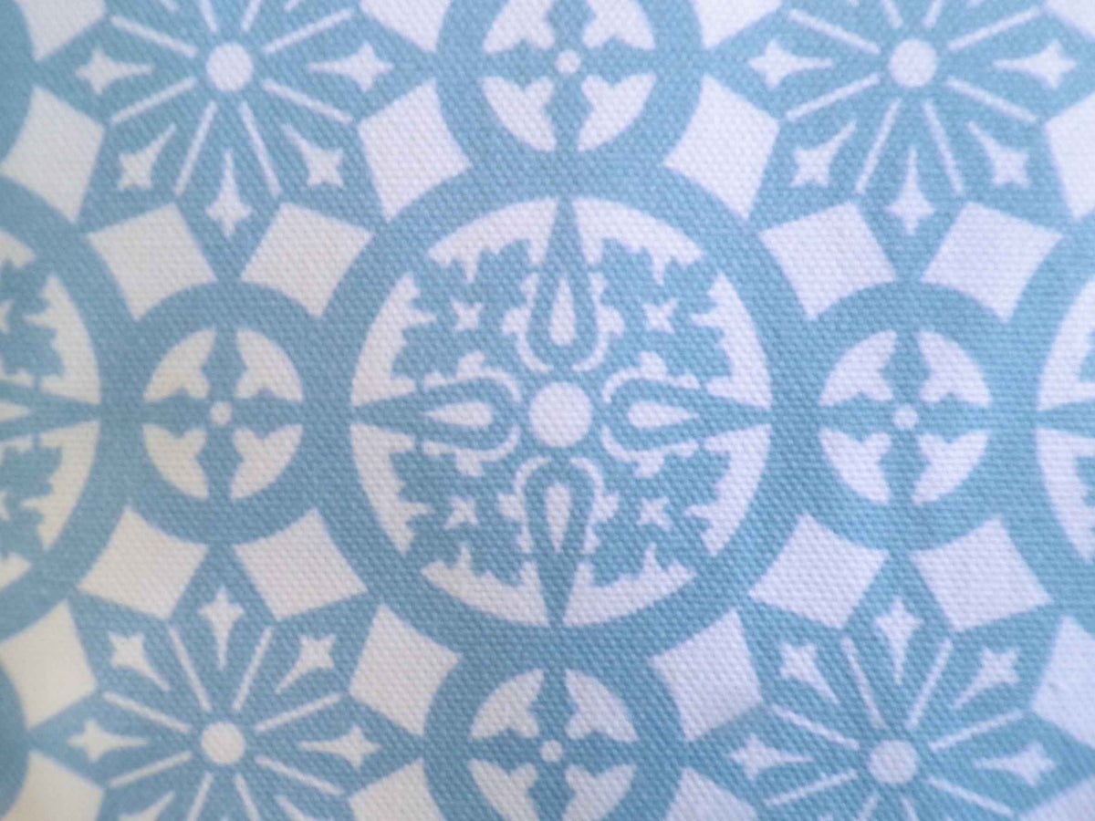 Tischläufer,  jeansblau-weiß, 40x120cm, "Schnee 1"