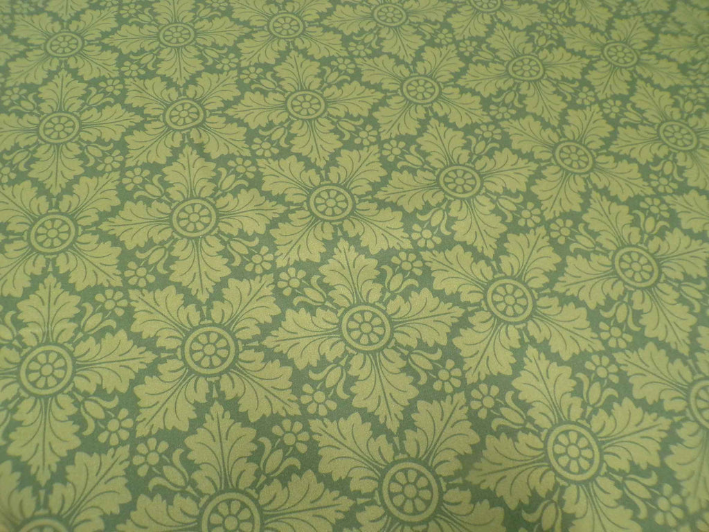 Tablecloth, Christmas, festive, cotton sateen, Mako sateen, sold by the meter, ice crystal, green/dark green