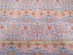 Mako satin, fabric by the metre, cotton fabric, "Bauerngarten" motif, "Hortensia" colourway (dusty pink), Wilhelminian/Victorian pattern, country house, traditional costumes, Dirndl cushion