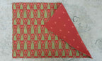 Placemat, Christmas/Easter, Red, 50 x 35 cm, Reversible