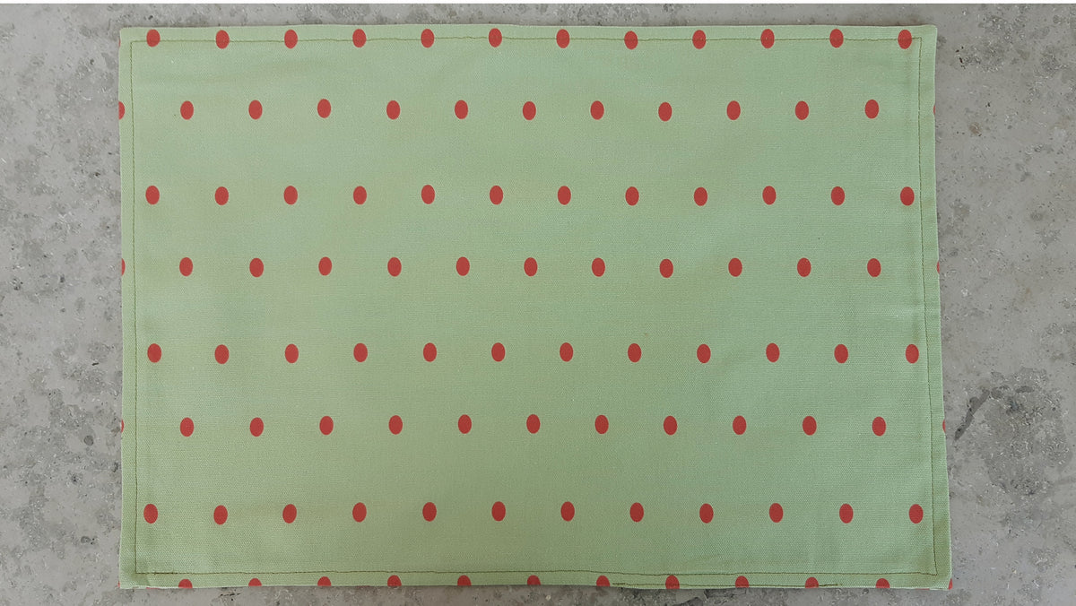 Platzset / Tischset, Weihnachten/Ostern, Hellgrün, 50 x 35cm, zum Wenden