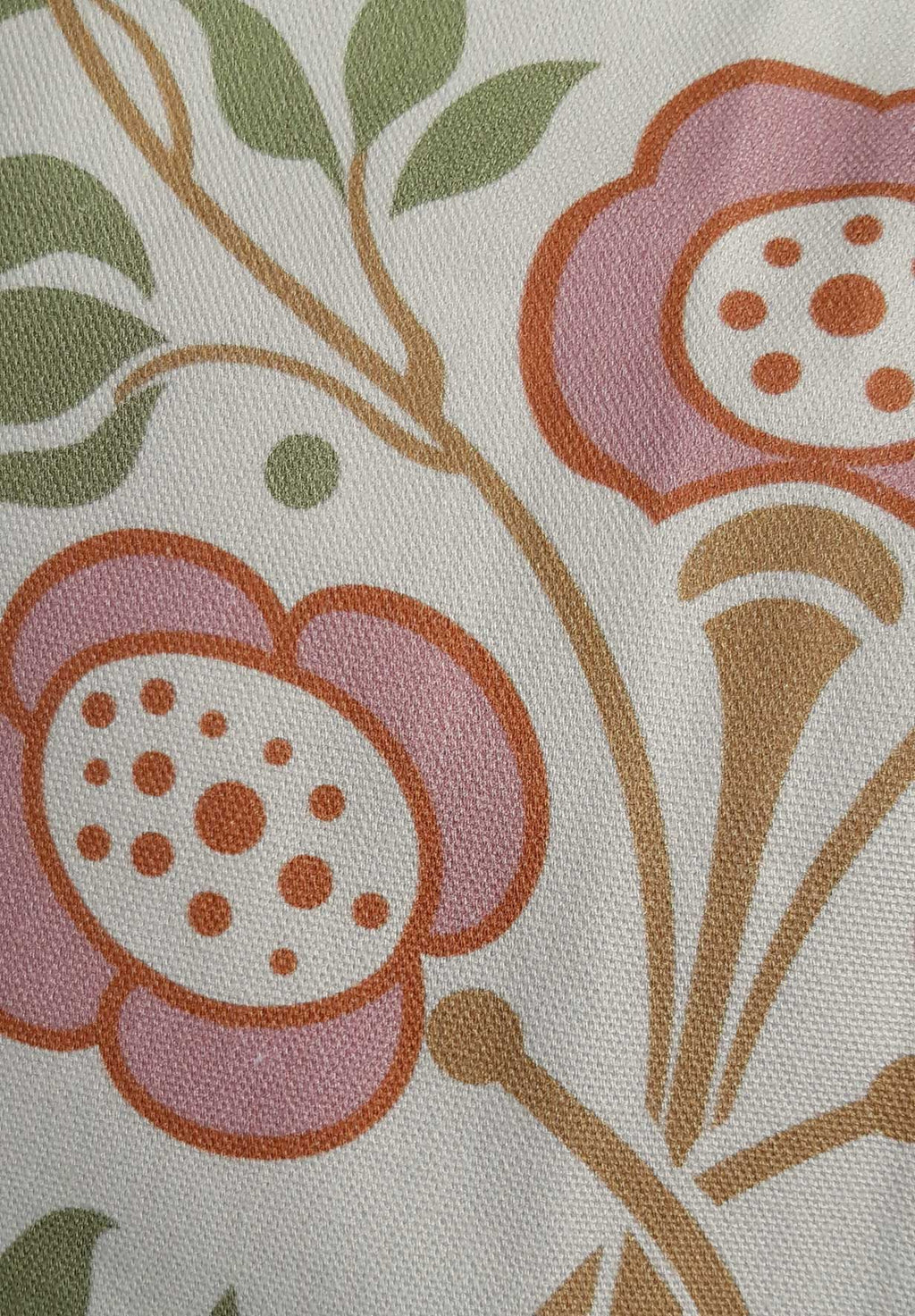 Cushion cover, 50 x 50cm, "Bauerngarten" design, "Frühlingszauber" colorway (vanilla yellow)