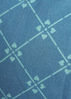 Cushion cover, 50 x 50cm, "Bauerngarten" design, "Sommernacht" colorway (Dark Blue)