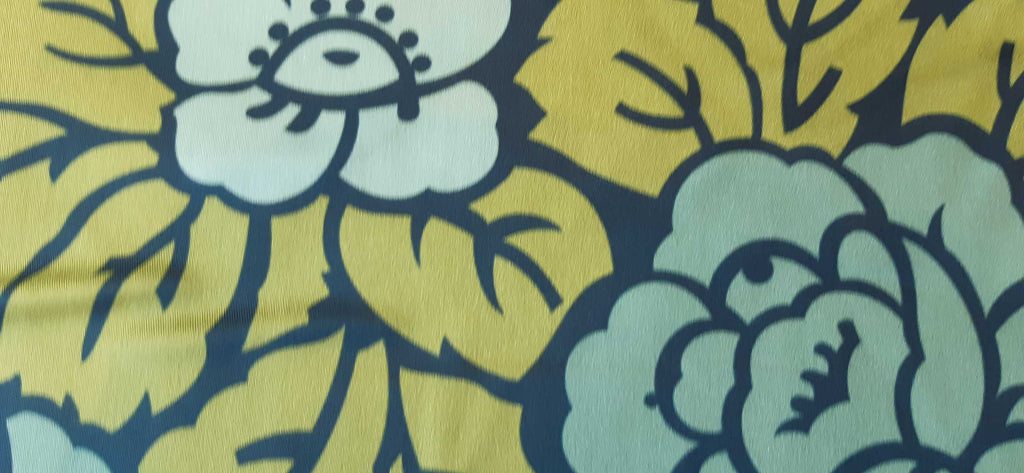 Mako-Satin, Meterware, Baumwolle,  Motiv "Rosen" zweifarbige wasserblaue Blüten, zwei Mustergrößen, türkis-grün-aqua-navy, Muster, Baumwollsatin, glänzend, Bettwäsche, Kleider, Blusen, Hemd