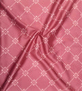 Mako satin fabric by the meter, cotton fabric, “Diamond” motif, wine-red colorway, Gründerzeit/Victorian-style pattern, geometric, floral, traditional costume, dirndl, shiny cotton satin bedding