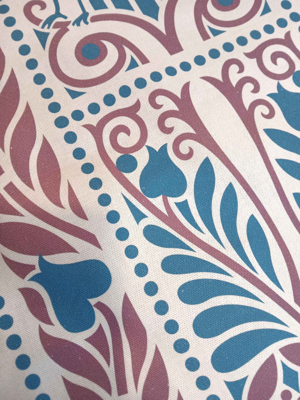 Table runner, ravens, blue-violet, 40cm wide, various lengths, cotton fabric, Art Nouveau, country style, bird, birds