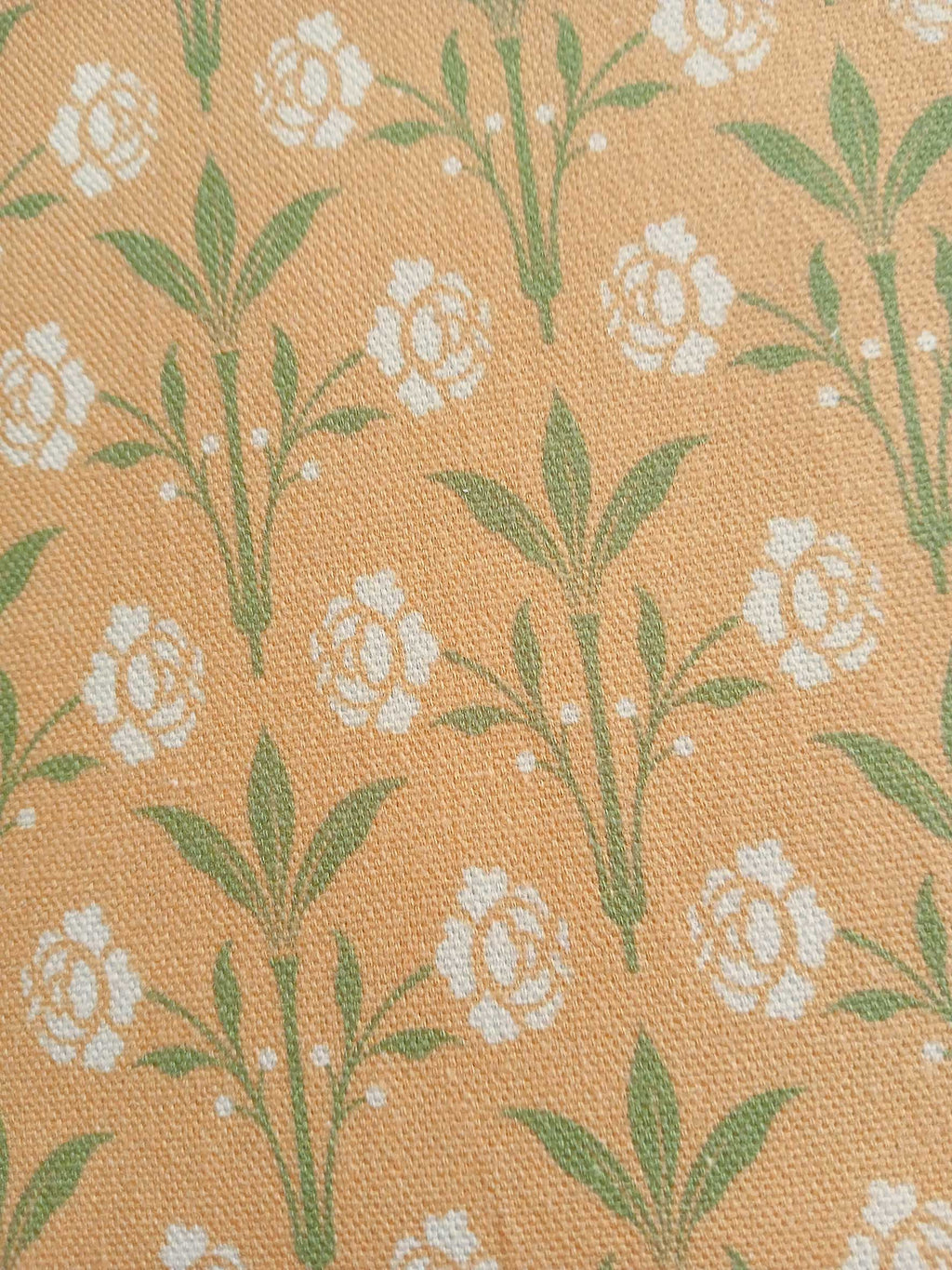 Half Panama, by the metre, cotton fabric, "Bay Window" motif, yellow with light green/vanilla yellow, Wilhelminian/Victorian pattern, traditional costumes, dirndl, tablecloth, bags