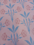 Half Panama, by the metre, cotton fabric, "Bay Window" motif, "Hydrangea" colourway (dusty pink), Wilhelminian/Victorian pattern, traditional costumes, dirndl, cushion cover, tablecloth, cushions, bags
