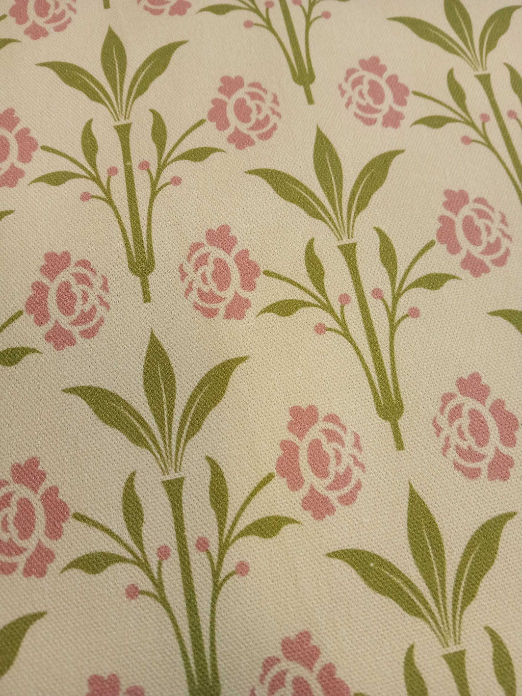 Half Panama, fabric by the metre, cotton fabric, "Bay Window" motif, "Spring Magic" colourway (vanilla yellow), Wilhelminian/Victorian pattern, dirndls, traditional costumes, cushions, tablecloth, bags
