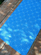 Tischläufer,  blau-jeansblau-hellblau, 40x120cm, "Schnee 4"