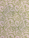 Popeline, Meterware, Baumwollstoff, GOTS, bio, Motiv Dornenhecke, rosa-grün, violette Pünktchen, Webware, Futterstoff, Blusenstoff, Hemdenstoff, Trachten, Dirndl, Patchwork