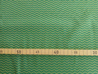 Poplin, cotton fabric, sold by the metre, zigzag pattern, pistachio green/green, GOTS-certified organic, woven fabric, blouse fabric, shirt fabric, traditional attire, patchwork, dirndl dresses