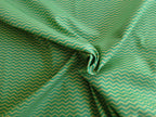 Poplin, cotton fabric, sold by the metre, zigzag pattern, pistachio green/green, GOTS-certified organic, woven fabric, blouse fabric, shirt fabric, traditional attire, patchwork, dirndl dresses