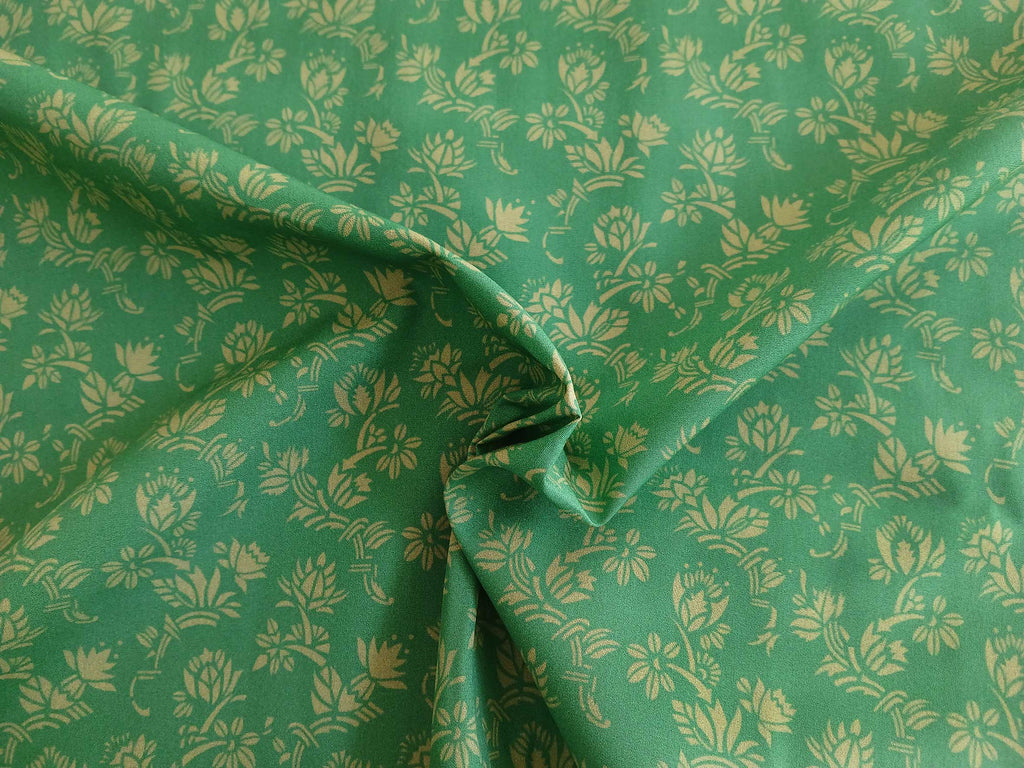 Popeline, Baumwollstoff, Meterware, Art deco, Zackenstar, grün/pistaziengrün, GOTS, bio, Webware, Blusenstoff, Hemdenstoff, Trachten, Patchwork, Dirndl