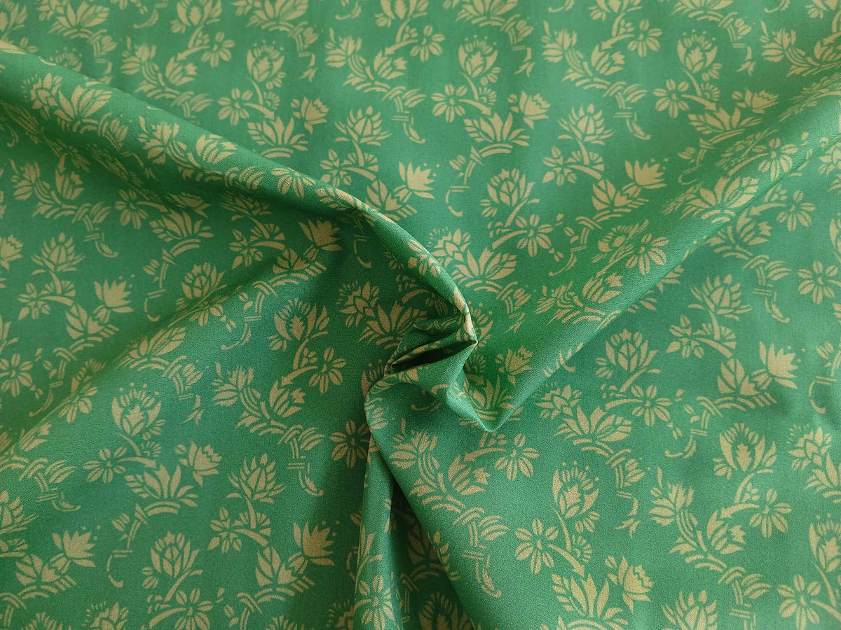Popeline, Baumwollstoff, Meterware, Art deco, Zackenstar, grün/pistaziengrün, GOTS, bio, Webware, Blusenstoff, Hemdenstoff, Trachten, Patchwork, Dirndl