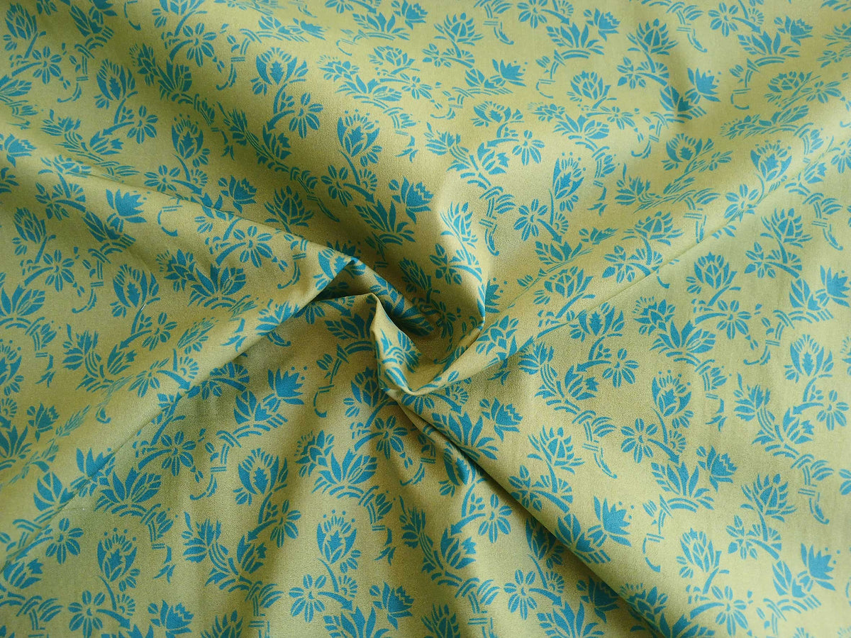 Popeline, Baumwollstoff, Meterware, Art deco, Zackenstar, pistaziengrün/türkis, GOTS, bio, Webware, Blusenstoff, Hemdenstoff, Trachten, Patchwork, Dirndl