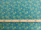 Poplin, cotton fabric, sold by the meter, Art Deco, zigzag star, turquoise/pistachio green, GOTS-certified organic, woven fabric, blouse fabric, shirting, traditional costumes, patchwork, dirndl dresses