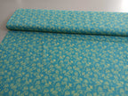 Poplin, cotton fabric, sold by the meter, Art Deco, zigzag star, turquoise/pistachio green, GOTS-certified organic, woven fabric, blouse fabric, shirting, traditional costumes, patchwork, dirndl dresses