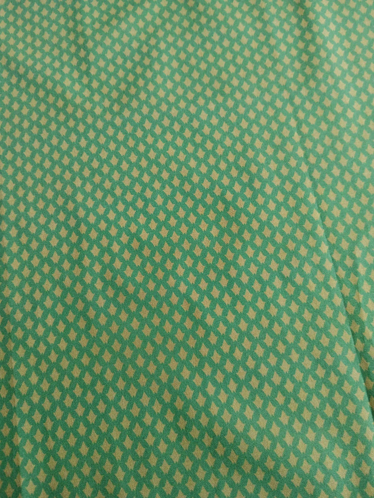 Popeline, Baumwollstoff, Meterware, Agave, grün/hellgrün, GOTS, bio, Webware, Blusenstoff, Hemdenstoff, Trachten, Patchwork, Dirndl