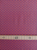 Poplin, cotton fabric by the metre, thistles, red-violet/light red/coral red, GOTS-certified organic, woven fabric, blouse fabric, shirting fabric, traditional clothing, patchwork, dirndls