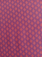 Poplin, cotton fabric by the metre, thistles, red-violet/light red/coral red, GOTS-certified organic, woven fabric, blouse fabric, shirting fabric, traditional clothing, patchwork, dirndls