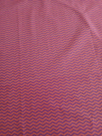Popeline, Baumwollstoff, Meterware, Zickzack-Muster, Rotviolett/koralle/rot GOTS, bio, Webware, Blusenstoff, Hemdenstoff, Trachten, Patchwork, Dirndl