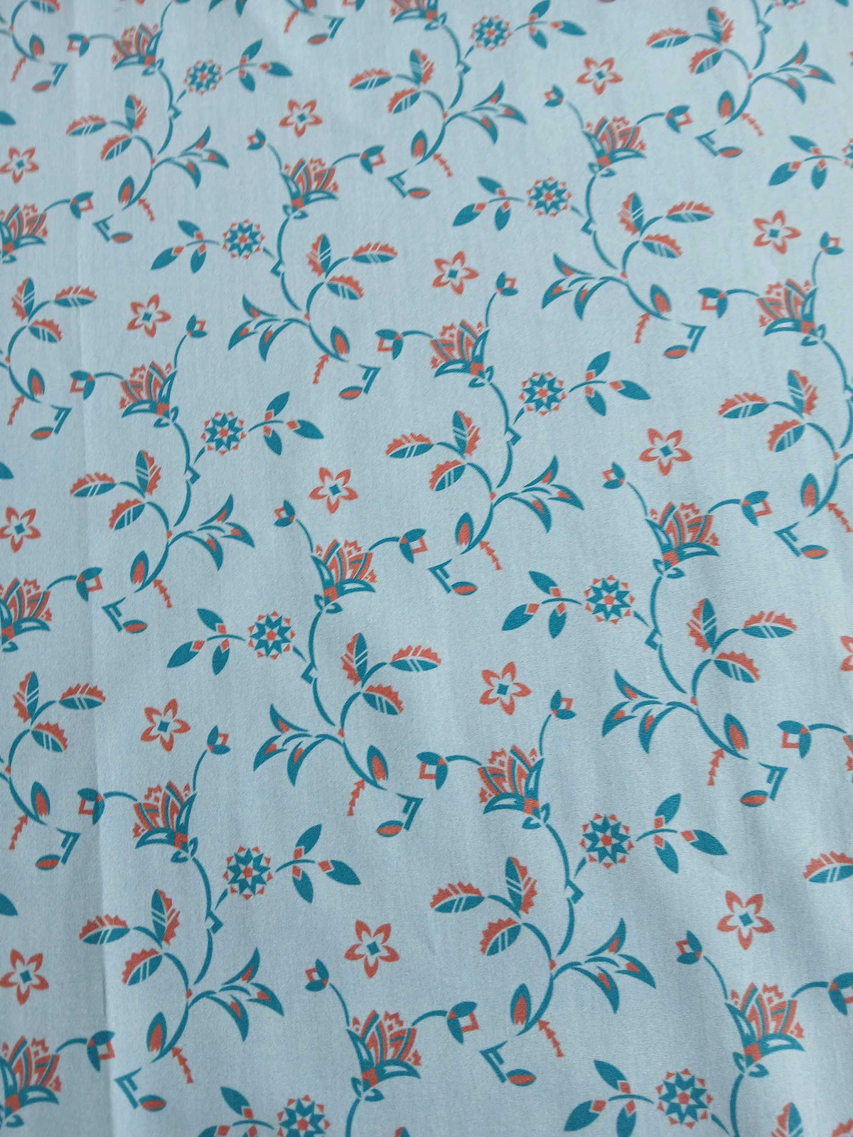 Poplin, cotton fabric, sold by the meter, thistles, dark blue/turquoise/green, GOTS-certified organic, woven fabric, blouse fabric, shirt fabric, traditional attire, patchwork, dirndl dresses