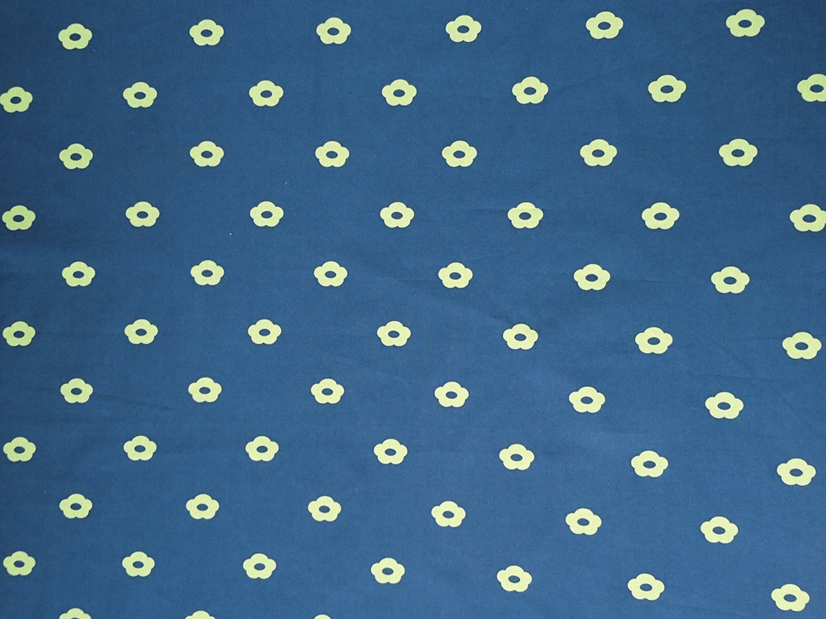 Popeline, Meterware, Baumwollstoff, Röschen, dunkelblau-grün, Bio, GOTS, Futterstoff. Blümchen, Webware, Hemdenstoff, Blusenstoff, Trachten, Patchworkstoff, Dirndl