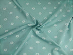 Poplin, fabric by the metre, cotton fabric, small rose motif, water blue-light blue, organic, floral, aqua, lining fabric, woven fabric, patchwork fabric, baby, traditional costume, dirndl