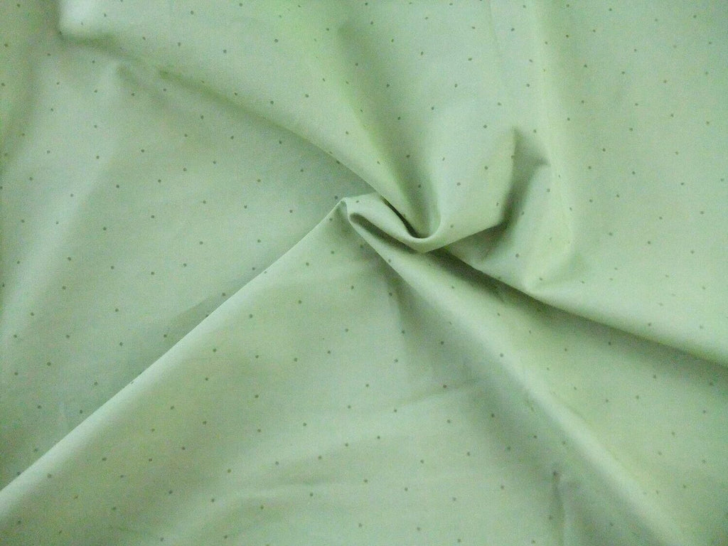 Poplin, fabric by the metre, cotton fabric, polka dots, light green-dark green, organic, GOTS, lining fabric, woven fabric, blouse fabric, shirt fabric, patchwork, traditional costumes, dirndl
