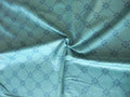 Mako-Satin, Meterware, Motiv Raute, türkis-Blau, geometrisch, Baumwollsatin, glänzend, Trachten, Dirndl, Bettwäsche, elegante Kleider, Kreuzblume, Muster
