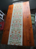Table runner, two lengths, “Cottage Garden” design, “Spring Magic” colourway (vanilla yellow)