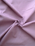 Poplin, fabric by the metre, cotton fabric, lilac stripes, purple, light purple, organic, GOTS, lining fabric, woven fabric, blouse fabric, shirt fabric, patchwork baby, traditional costumes, dirndl