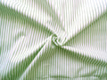 Popeline, Meterware, Baumwollstoff, Bioqualität, Streifen, weiß-hellgrün, GOTS, Futterstoff, Webware, Blusenstoff, Hemdenstoff, Patchworkstoff, Trachten, Dirndl