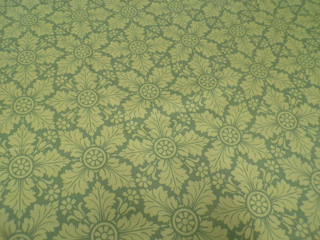 Tablecloth, Christmas, festive, cotton sateen, Mako sateen, sold by the meter, ice crystal, green/dark green