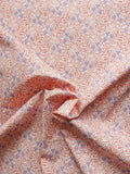 Popeline, Meterware, Baumwollstoff, GOTS, bio, Motiv Rabenwiese, rosa-violett, bio, weißer Grundton, Blusenstoff, Hemdenstoff, Futterstoff, Webware, Trachten, Dirndl, Patchwork