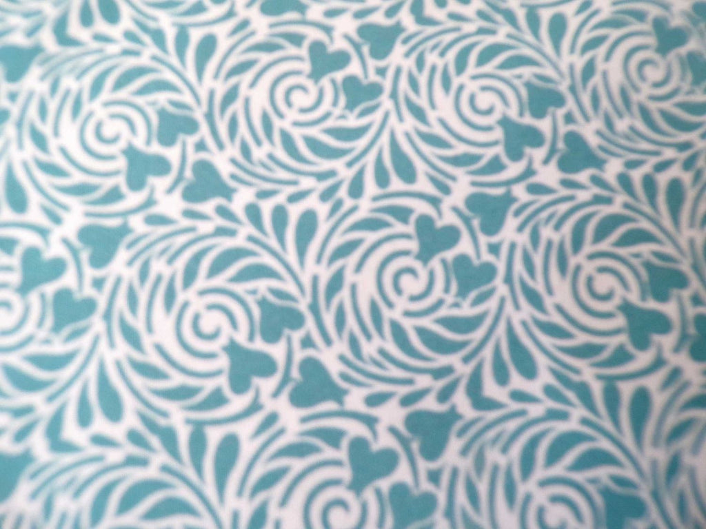 Popeline, Meterware, Baumwollstoff, Motiv Rabenwiese, wasserblau, bio, GOTS, Futterstoff, Webware, Blusenstoff, Hemdenstoff, Patchworkstoff, Dirndl, Trachten