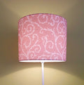 Lampshade, "Thorn Hedge" pattern, pink / light pink, 15/30/40cm, 23cm high