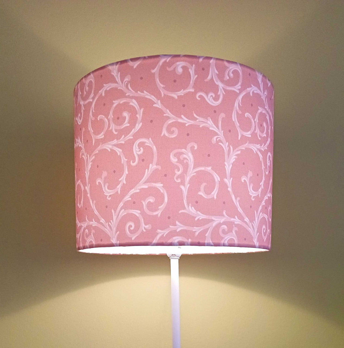 Lampenschirm, Muster "Dornenhecke", rosa /hellrosa, 15/30/40cm, 23cm hoch