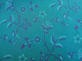 Poplin cotton fabric by the metre, thistles, dark turquoise, dark blue and light turquoise, GOTS-certified organic, woven fabric, blouse fabric, shirt fabric, traditional clothing, patchwork, dirndls
