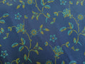 Popeline, Baumwollstoff, Meterware, Disteln, dunkelblau/türkis/grün, GOTS, bio, Webware, Blusenstoff, Hemdenstoff, Trachten, Patchwork, Dirndl