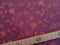 Popeline, Baumwollstoff, Meterware, Disteln, rotviolett/ hellrot/korallenrot, GOTS, bio, Webware, Blusenstoff, Hemdenstoff, Trachten, Patchwork, Dirndl