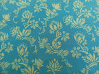 Poplin, cotton fabric, sold by the meter, Art Deco, zigzag star, turquoise/pistachio green, GOTS-certified organic, woven fabric, blouse fabric, shirting, traditional costumes, patchwork, dirndl dresses