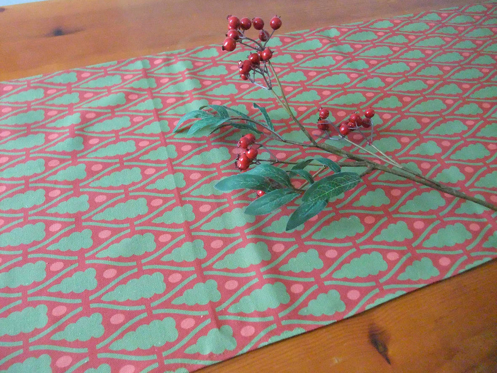 Table runner, Christmas, dark red, 40 cm wide, various lengths