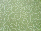 Poplin, fabric by the metre, cotton fabric, GOTS, organic, thorn hedge motif, green-light green, light red dots, woven fabric, lining fabric, blouse fabric, shirt fabric, traditional costumes, Dirndl patchwork