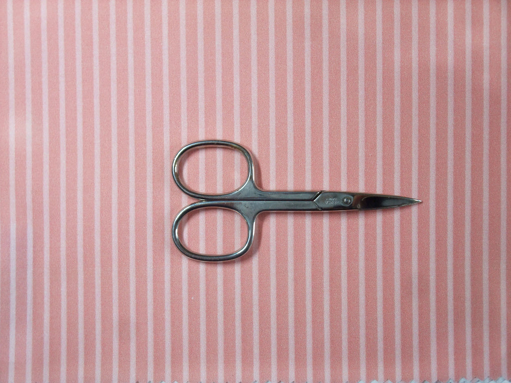 Poplin, fabric by the metre, cotton fabric, organic quality, stripes, salmon-pink, GOTS, lining fabric, woven fabric, shirts, blouse fabric, traditional costumes, patchwork dirndl
